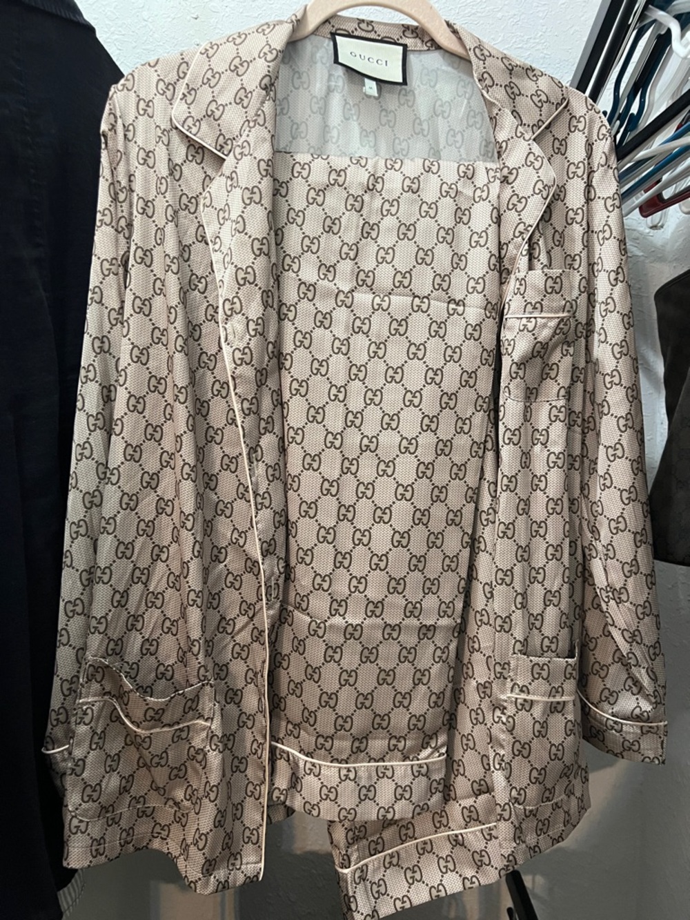 Gucci Beige GG Monogram pyjamas